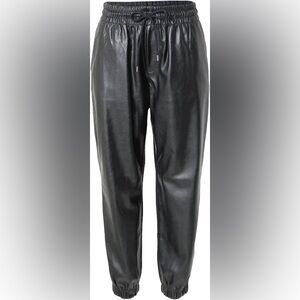 Brande New with tags GAP faux leather joggers